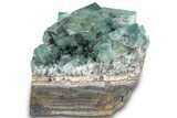 Fluorescent Green Fluorite Cluster - Diana Maria Mine, England #305783-1